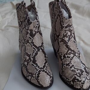 Snakeskin Ankle Boots